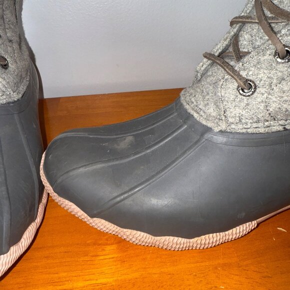 Sperry Womens Wool Duck Boots Size 7M Gray - Picture 4 of 9